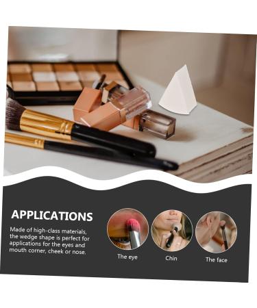 4 Sets Triangular Sponge Puff Wedge Makeup Sponge Loose Touch Makeup Portable Blender Makeup Puffs for Powder Emulsion Girls Face Dry Touch White - Buy Online on GoSupps.com