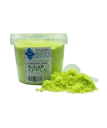 Baking Beauty and Beyond Premium Floss Sugar for Cotton Candy - Cotton Candy Flossing Sugar with Natural Ingredients Perfect for Every Occasion Bulk Floss Sugar 800g - Apple Flavour