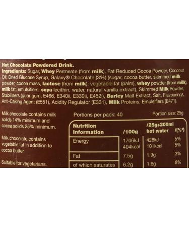 AcornSolution Galaxy Instant Hot Chocolate 1kg - Buy Online on GoSupps.com