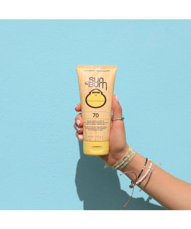 Sun Bum SPF 70 Moisturizing Sunscreen Lotion - Broad Spectrum UVA/UVB - Water Resistant Non-Greasy Paraben & Gluten Free - 6 oz Bottle - International Shipping Available - Buy Online on GoSupps.com