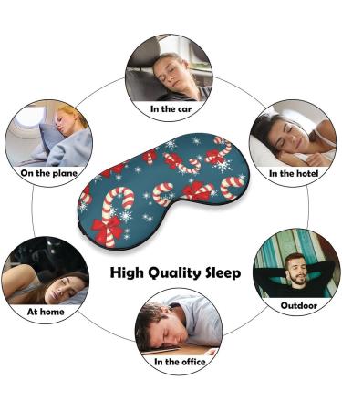 Christmas Sweets Sleep Mask for Men and Women | Adjustable Strap, Blocks Light for Night Travel and Nap | Eye Cover for Sleeping Blindfold - Buy Online on GoSupps.com