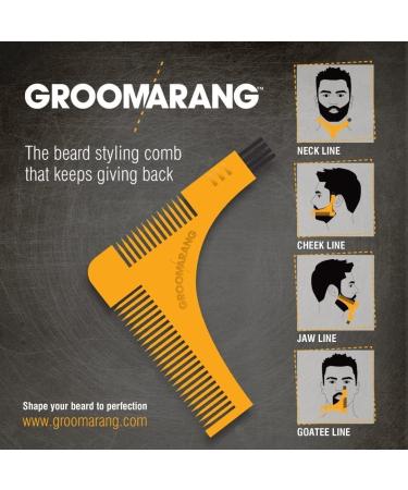 Beard Pen GROOMARANG Beard Pencil Filler for Men - Natural Enhancer to Fill Shape and Define - Black or Brown PLUS Beard Shaping Comb (Black) - Buy Online on GoSupps.com