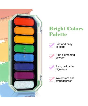 Boobeen Colorful Eyeshadow Palette - 8 Highly Pigmented Colors for Daily & Smokey Looks | Shimmer & Matte Travel Makeup - Buy Online on GoSupps.com