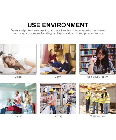 Soft Silicone Anti-Noise Earplugs for Sleeping & Travel | Sound Insulation Hearing Protection - Ivory - Buy Online on GoSupps.com