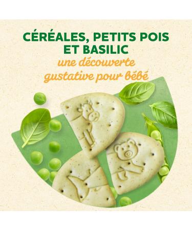 Bl dina Crousti D vorer D s 18 Mois Biscuit B b Texture Cracker Croquante et Forme Puzzle Ludique Recette C r ales Sans Sel Ajout pour Repas B b Petits Pois et Basilic Lot de 6x105g - Buy Online on GoSupps.com