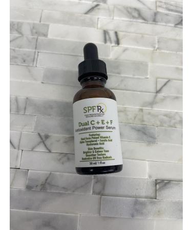 ! SPF Rx Dual Vitamin CE Ferulic Antioxidant Power Serum - Best for Tightening Skin Face - Anti Winkle - Cosmetic Solutions for Brighter Skin Calmer Tone Smoother Texture - 30ml - Buy Online on GoSupps.com