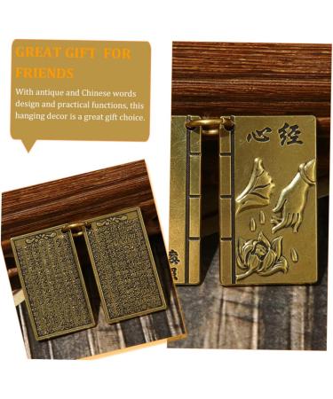 COHEALI 3pcs Key Chain Pendant Car Key Chain Zen Pendant Retro Amulet Pendants Ornaments Men and Women Brass - Buy Online on GoSupps.com