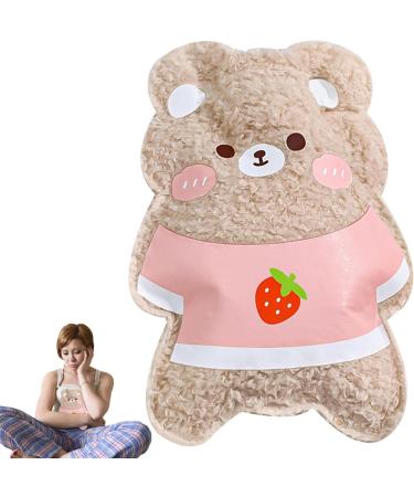 Cute Bear Hot Water Bottle 180ml - Soft Mini Hand Warmer for Home & Office Use | Hot & Cold Compress - Buy Online on GoSupps.com