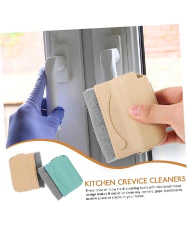 Solustre 18-Piece Window Slot & Groove Cleaning Brush Set - Corner Tools & Rubber Sponge for Effective Window & Clasp Cleaning - Buy Online on GoSupps.com