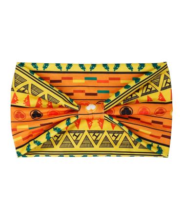 Boho Wide Headbands for Women - Non-Slip Workout Head Bands - Pack of 4 African Printed Turban Hair Accessories - Buy Online on GoSupps.com