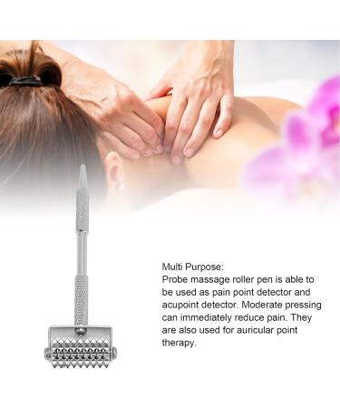 Stainless Steel Roller Pen for Pain Relief | Trigger Point & Auricular Therapy | Body & Facial Massage Tool - Buy Online on GoSupps.com