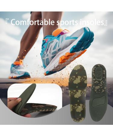 Full BE Dare Arch Support Insoles - Shock Absorbing Heel Cushions for Men & Women | Comfort Insoles for Work Walking & Running (M 7-9.5 - Buy Online on GoSupps.com