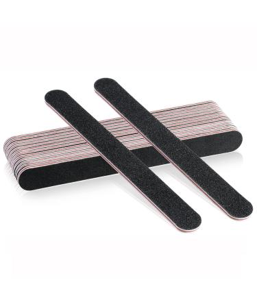 15pcs Professional Nail File 100 180 Grit Double Sided Washable Nail Files, Teuki Fingernail Files Emery Emory Boards for Nails