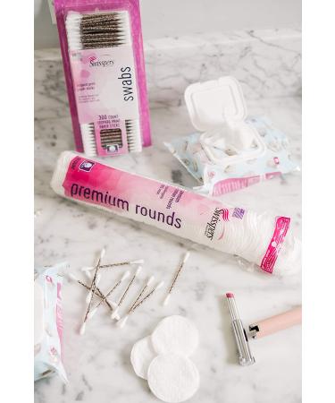 Swisspers Premium Hypoallergenic Cotton Rounds - 80 Count (Pack of 6) | Total 480 Rounds - Buy Online on GoSupps.com