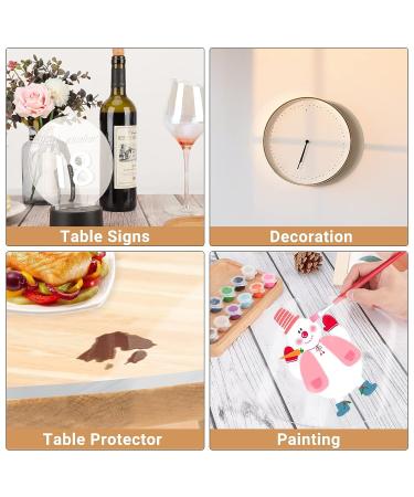 Enoin 2pcs 9 Inch Round Clear Acrylic/Plexiglass Sheets - 0.060 1/16 Inch Thick Circle Panels for DIY Projects and Art Crafts - Buy Online on GoSupps.com