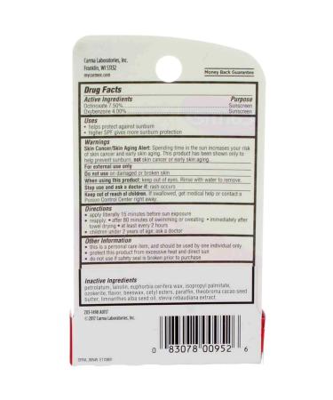Carmex Click-Stick Moisturizing Lip Balm SPF 15 Cherry 0.15 oz (Pack of 2) - Hydrating Balm with Sun Protection - Buy Online on GoSupps.com