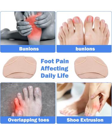 Gel Forefoot Pillows for Pain Relief - Medium Foot Pads for Men & Women | Cushioned Midfoot Support & Upholstery - Buy Online on GoSupps.com