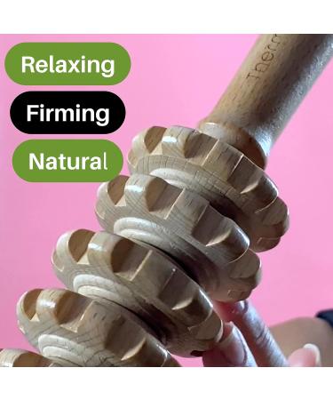 Cellulite Massage Device - Wooden Roller & Scooter for Maderotherapy | Anti-Cellulite Solution - Buy Online on GoSupps.com