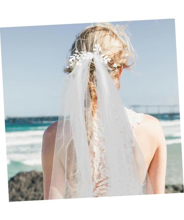 FRCOLOR Tiara Pearl Yarn Veil for Bride Wedding Long Veils for Brides Wedding Veil White Veils for Brides Veils for Brides Long Veil for Brides Bridal Veils Bride Veils for Wedding - Buy Online on GoSupps.com