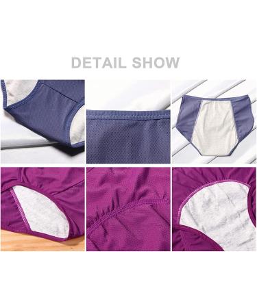 DACUN Safety Certified Plus Size Women's Period Panties 8XL-8XLarge Multicolor B - Buy Online on GoSupps.com