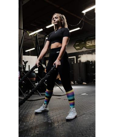Black Polka Dot Compression Socks 16-22 mmHg | Go2 Medium Compression Stockings for Men, Women, Nurses, Runners - Large - Buy Online on GoSupps.com
