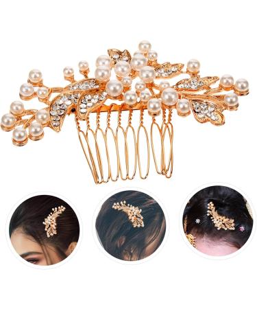 Mikinona Wedding Hair Accessories Rhinestone Hair Clips Hair Side Comb Wedding Hair Comb Hair Comb for Women Pearl Hair Comb Bridal Hair Comb Bride Hair Accessories Bride Hair Comb - Buy Online on GoSupps.com