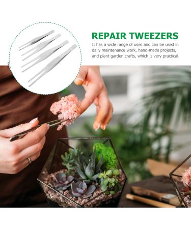 Ultechnovo 4-Part Precision Tweezers Set for Eyelash Extensions & Eyebrow Grooming | Stainless Steel Garden Pliers | Optimal Splinter Removal - Buy Online on GoSupps.com