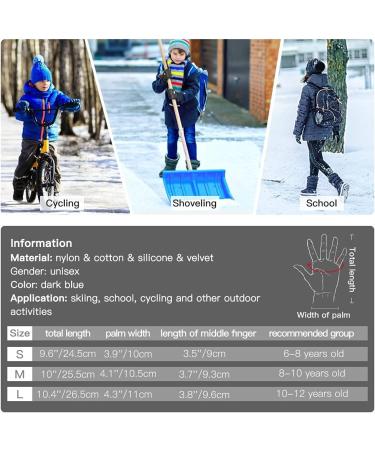 Winter Gloves for Kids - Waterproof Thermal Mittens for Boys and Girls (Ages 6-12) - Anti-Slip Grip for Skiing and Snowboarding - Buy Online on GoSupps.com