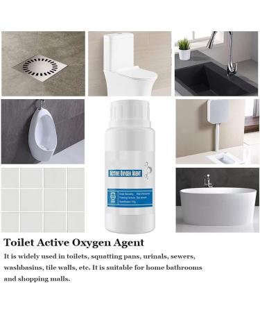 Toilet Active Oxygen Agent Multifunctional Toilet Sink Cleaning Stains Remover Powder Toilet Bowl Stains Cleaners Powerful Pipe Dredging Agent - Buy Online on GoSupps.com