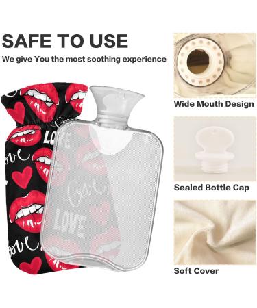 Sexy Red Lips Love Warm Bottle | 2L Heating Bottle for Pain Relief & Cold Therapy - Ideal Heat Bags - Buy Online on GoSupps.com