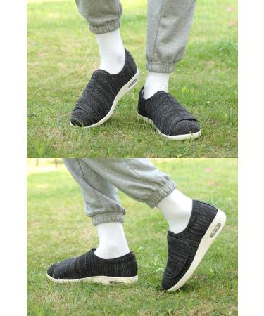 Grigobu Women's Wide Width Adjustable Walking Shoes for Diabetic Edema - Size 8.5-9 Wide Grey - Buy Online on GoSupps.com