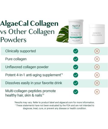 ALGAECAL Collagen - 4 Clinically-Supported Peptides VERISOL FORTIGEL UC-II FORTIBONE Collagen Powder 3 Packs + Free Magnesium Relax - Chelated Magnesium with Ashwagandha (60 Caps) - Buy Online on GoSupps.com