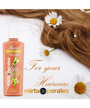 Mirta De Perales Hair Dressing with Keratin - 8 Ounce | Nourishing Hair Treatment - Buy Online on GoSupps.com