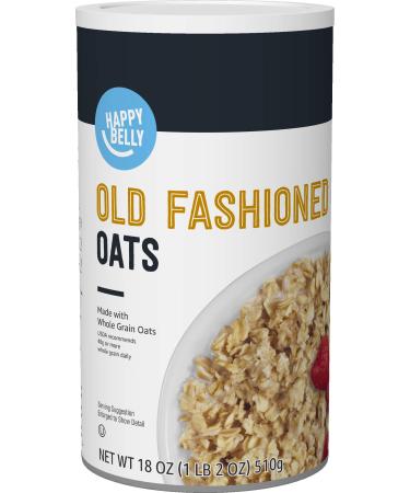 Amazon Brand - Happy Belly Old Fashioned Oats, 18 Ounce