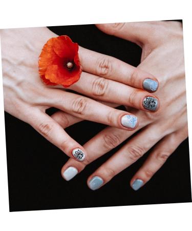 Healeved 24 Sheets Coloring Exercise Book Nail Painting Book Nail Art Accessories Nail Stamp Nail Art Book Beginner Nail Art Studio Mold Kit Nail Kit Nail Art Tools Manicure Die White Paper - Buy Online on GoSupps.com