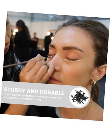 BIUDECO 50pcs Eye Shadow Applicator Professional Blending Dual Sided Eyeshadow Brush Kit Miss Disposable Set Size 2 Black - Buy Online on GoSupps.com