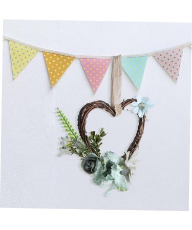 Zerodeko 4 Pcs Para De Mujer Interior Home Decoration Simulation Wreath Wicker Garland Christmas Rattan Wreaths Floral Wreath Heart Shape Garland Wedding Wooden Artificial Flower Car Door - Buy Online on GoSupps.com