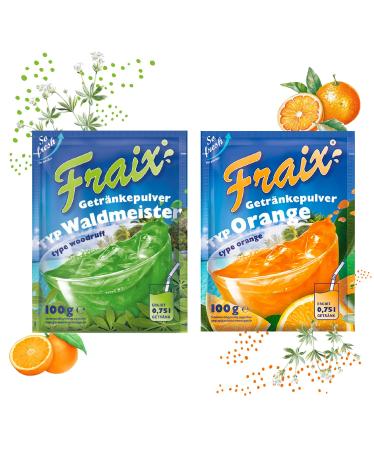 Fraix FRAIX Orange Powder Drink + Master of the Forest (50 combinations) (25 x 100g each) Fruity and refreshing With vitamin C