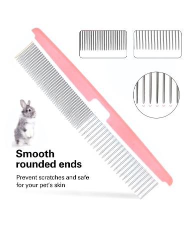 Crafterlife Small Animal Pet Grooming Kit - Shedding Slicker Brush, Massage Glove, Comb, Nail Clipper Trimmer - for Rabbit, Puppy, Kitten, Guinea Pig, Hamster, Ferret (Pink) - Buy Online on GoSupps.com