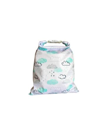 Immaculate Textiles Unisex Baby Wet/Dry Bag with Buckle : Waterproof & Washable : Great for Swimming & Reusable Cloth Nappies (Turquoise Sky 28x40cm) Turquoise Sky 28x40cm