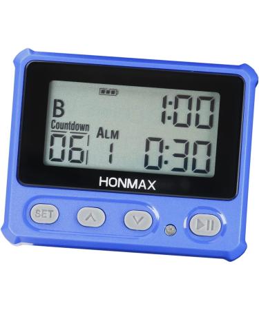 HONMAX Waterproof Interval Timer and Stopwatch with Backlight and Clock - Blue - Buy Online on GoSupps.com