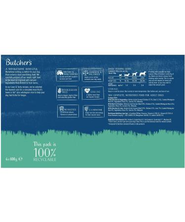 BUTCHER'S Lean and Tasty Low Fat Recipes Wet Dog Food Tin Cans Variety pack 9.6kg (24 x 400g) Lean & Tasty - Buy Online on GoSupps.com