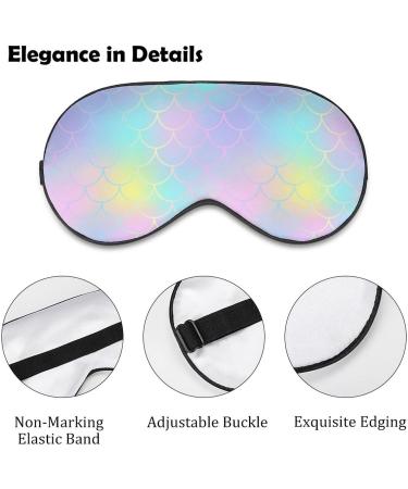 Buy Fish Scale Skin Print Sleep Mask for Women | Adjustable Eye Shades with Elastic Strap | International Shipping - Buy Online on GoSupps.com