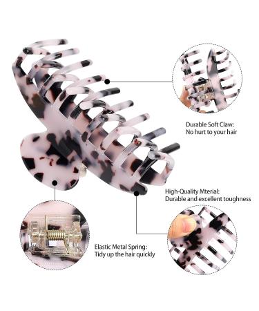 4 PCS 3.7 Inch Large Hair Claw Clips - Strong Hold, Non-slip Accessories for Women and Girls - Buy Online on GoSupps.com