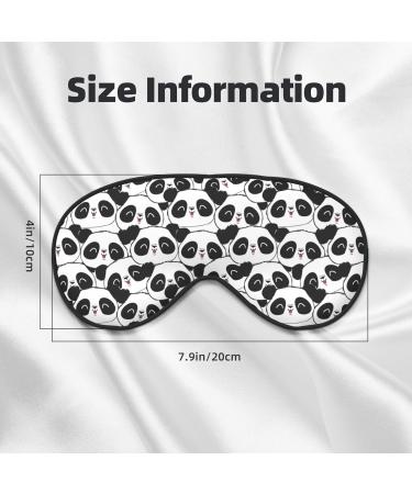 Panda Bear Sleep Mask | Double-Sided Eye Mask | Soft Adjustable Sleeping Eye Covers | Perfect Shading & Eye Edema Reduction | International Shipping Available - Buy Online on GoSupps.com