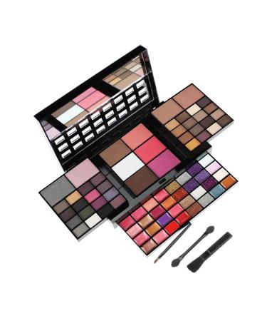 FantasyDay 74 Colors Professional Eyeshadow Palette - Makeup Kit with Lip Gloss Concealer & Rouge - Ideal for Professionals & Personal Use - Buy Online on GoSupps.com