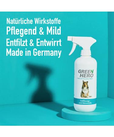 Green Hero DEFAGING & KOMMATION AGAU 500ML | Premium Fur Care Spray for Dogs & Cats | De-Filter & Degradation Solution - Buy Online on GoSupps.com