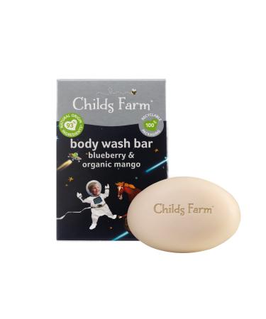 Childs Farm | Kids Body Wash Bar 60g | Blueberry & Organic Mango Body Bar - Blueberry and Organic Mango