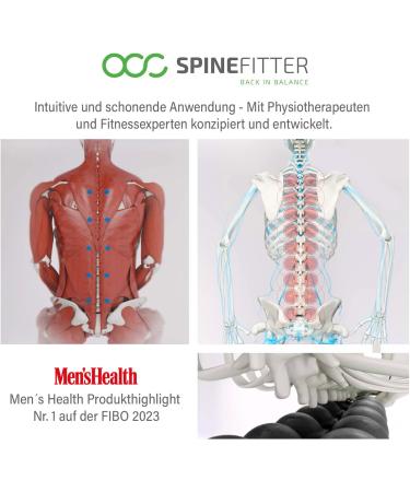 Spin Fitter by Sissel Anthracite - Effective Massage Device for Back & Balance | Ideal for Pilates Yoga | Relieve Tension & Blockades at Home - Buy Online on GoSupps.com