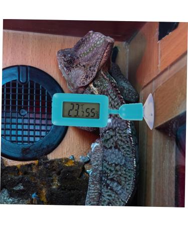 Frcolor Digital Reptile Hygrometer for Leopard Gecko Tanks - Suction Cup ABS 10x3x1.5cm - Ideal for Reptile Terrariums & Aquariums - Buy Online on GoSupps.com